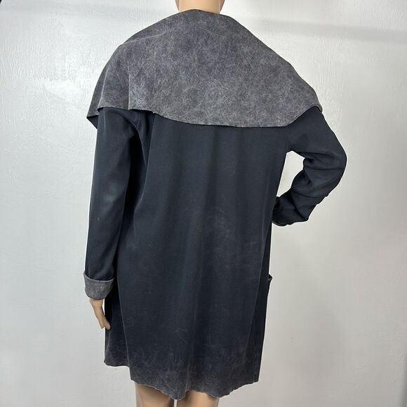 ❤️Last Chance 7 For All Mankind Distressed Print Open Front Jacket Size S - Picture 4 of 9